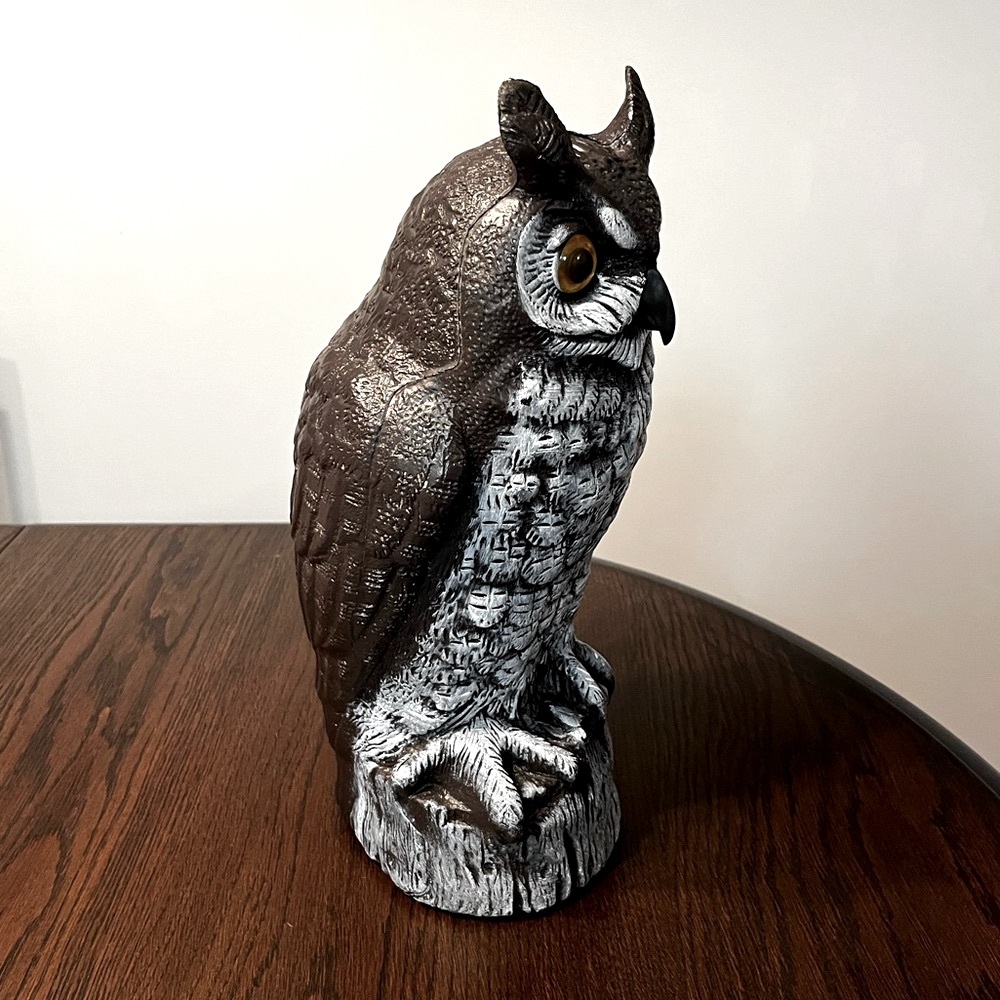 Vintage 1990 Dalen Great Horned Owl Scarecrow - Picture 4 of 8